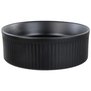 wohnli-moebel-suche-800001983116-1 AUFSATZWASCHBECKEN Schwarz 37 cm Keramik Geldo Keramik Beliani Möbel > Schränke > Badezimmerschränke Schwarz