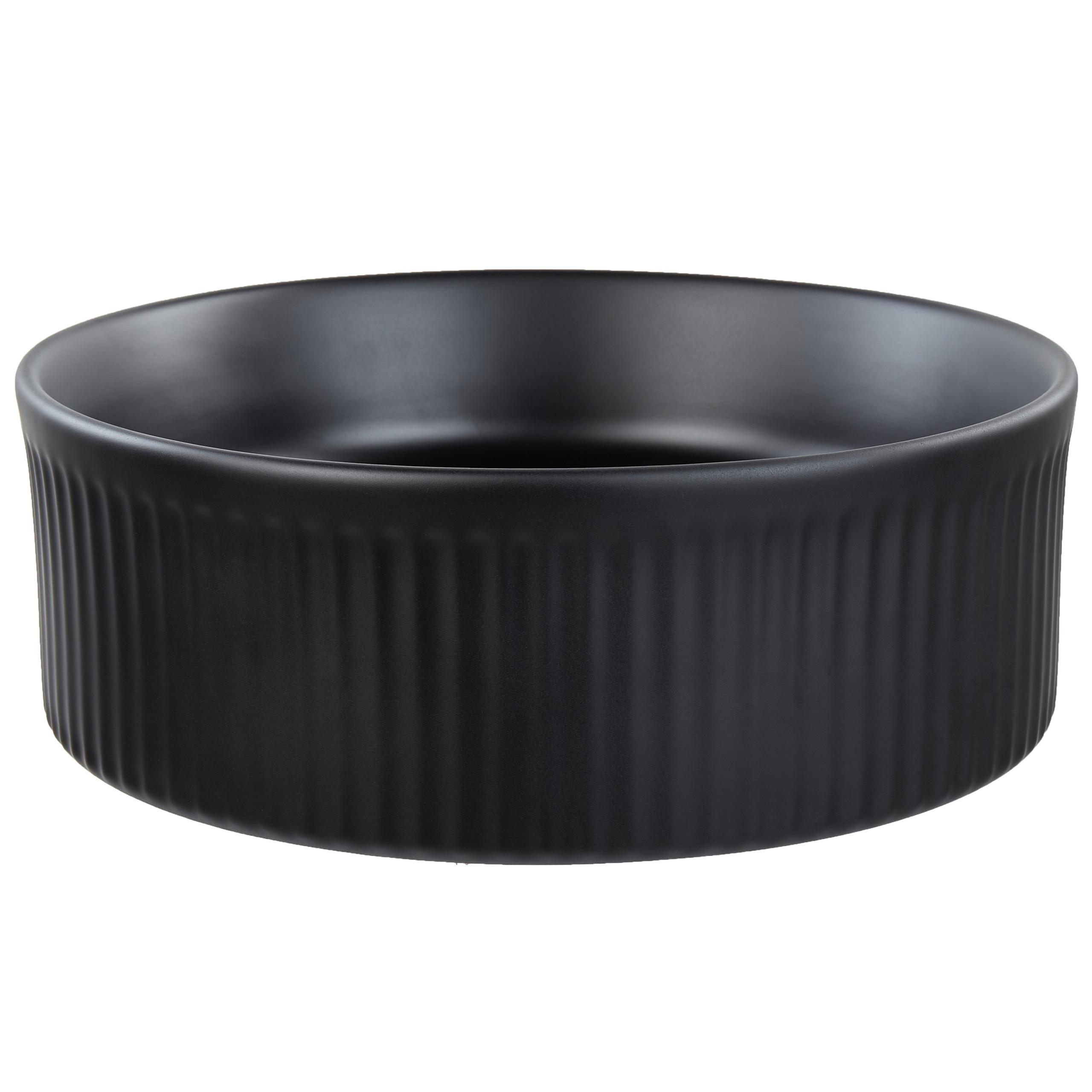 Wohnli Möbelsuche - AUFSATZWASCHBECKEN Schwarz 37 cm Keramik Geldo