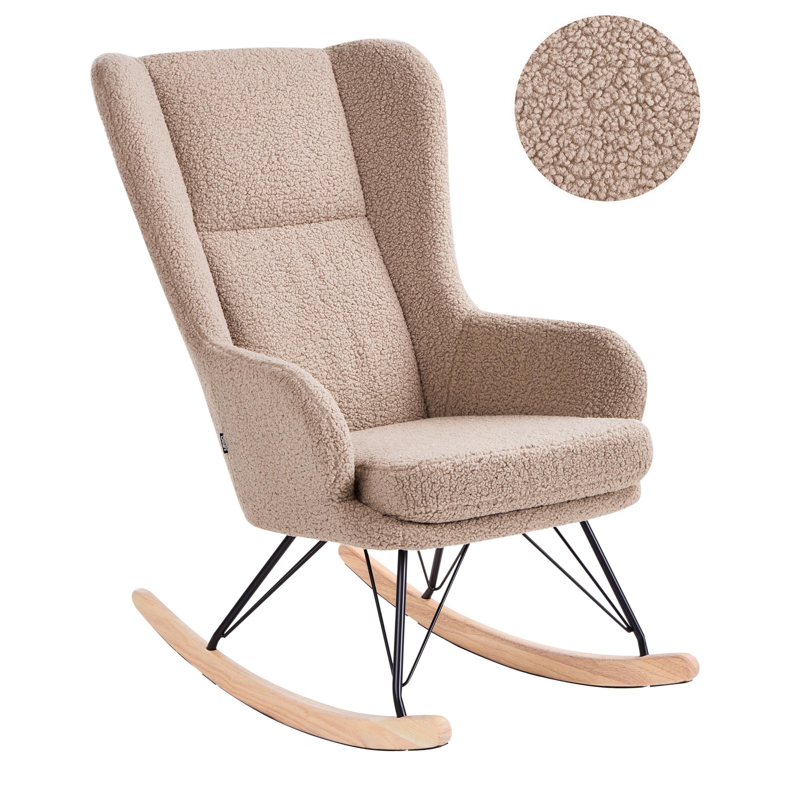 wohnli-moebel-suche-800001983174 Wohnli Möbelsuche - SCHAUKELSESSEL Bouclé Beige Luoma