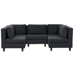 wohnli-moebel-suche-800001983231 Wohnli Möbelsuche - 5-SITZER-MODULSOFA U-förmiges Schwarz Stoff Unstad