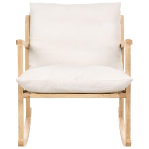 wohnli-moebel-suche-800001983239-1 SCHAUKELSESSEL Holz Hellbraun/Hellbeige Kjevik Textil Beliani Möbel > Sessel > Relaxsessel Beige