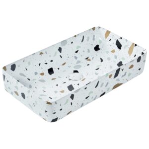 wohnli-moebel-suche-800001983240 Wohnli Möbelsuche - AUFSATZWASCHBECKEN Terrazzo Weiß 51/34 cm Keramik Nules