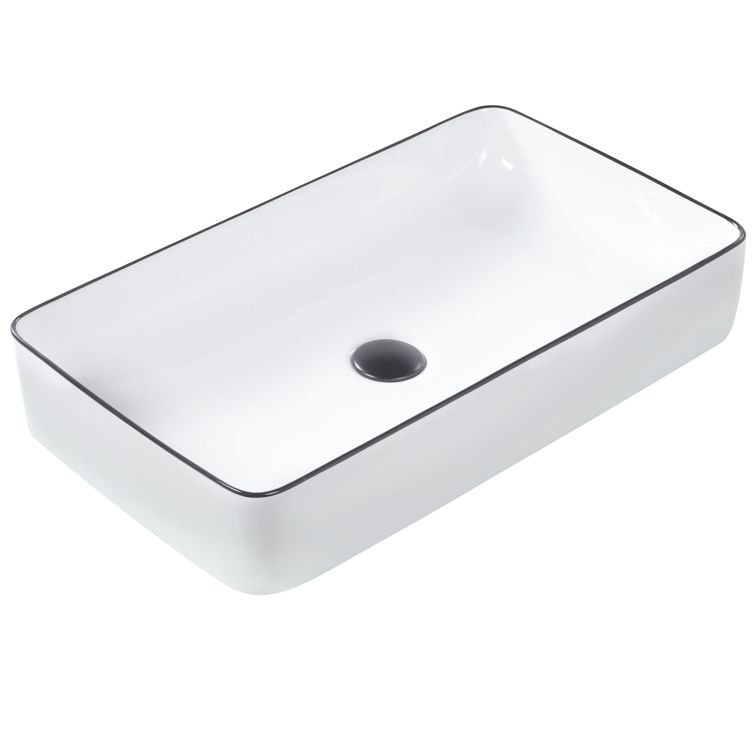 wohnli-moebel-suche-800001983241 Wohnli Möbelsuche - AUFSATZWASCHBECKEN Weiß 61/35 cm Keramik Xert