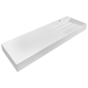 wohnli-moebel-suche-800001983255 Wohnli Möbelsuche - HÄNGEWASCHBECKEN Weiß 150/48 cm Mineralguss Cusco