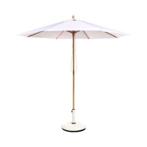 wohnli-moebel-suche-800001983262-1 MARKTSCHIRM 270 cm Weiß Toscana Holz Beliani Garten & Outdoor > Sonnen- & Sichtschutz > Sonnen- & Ampelschirme Braun