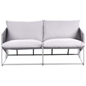 Wohnli Möbelsuche - GARTENSOFA 2-Sitzer Metall Grau Ponte
