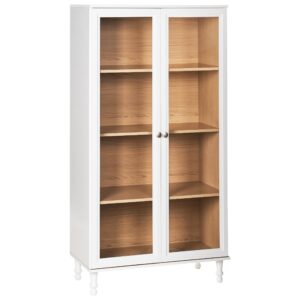 wohnli-moebel-suche-800001983480 Wohnli Möbelsuche - VITRINE mit Glastüren 80 cm Weiß Tingledale
