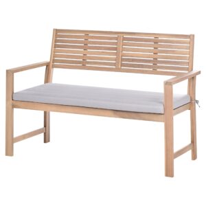 wohnli-moebel-suche-800001983607-1 LOUNGE-SET mit Tisch 4-Sitzer zertifiziertes Akazienholz Grau Fiames Holz Beliani Garten & Outdoor > Gartenmöbel > Gartenmöbel-Sets Braun