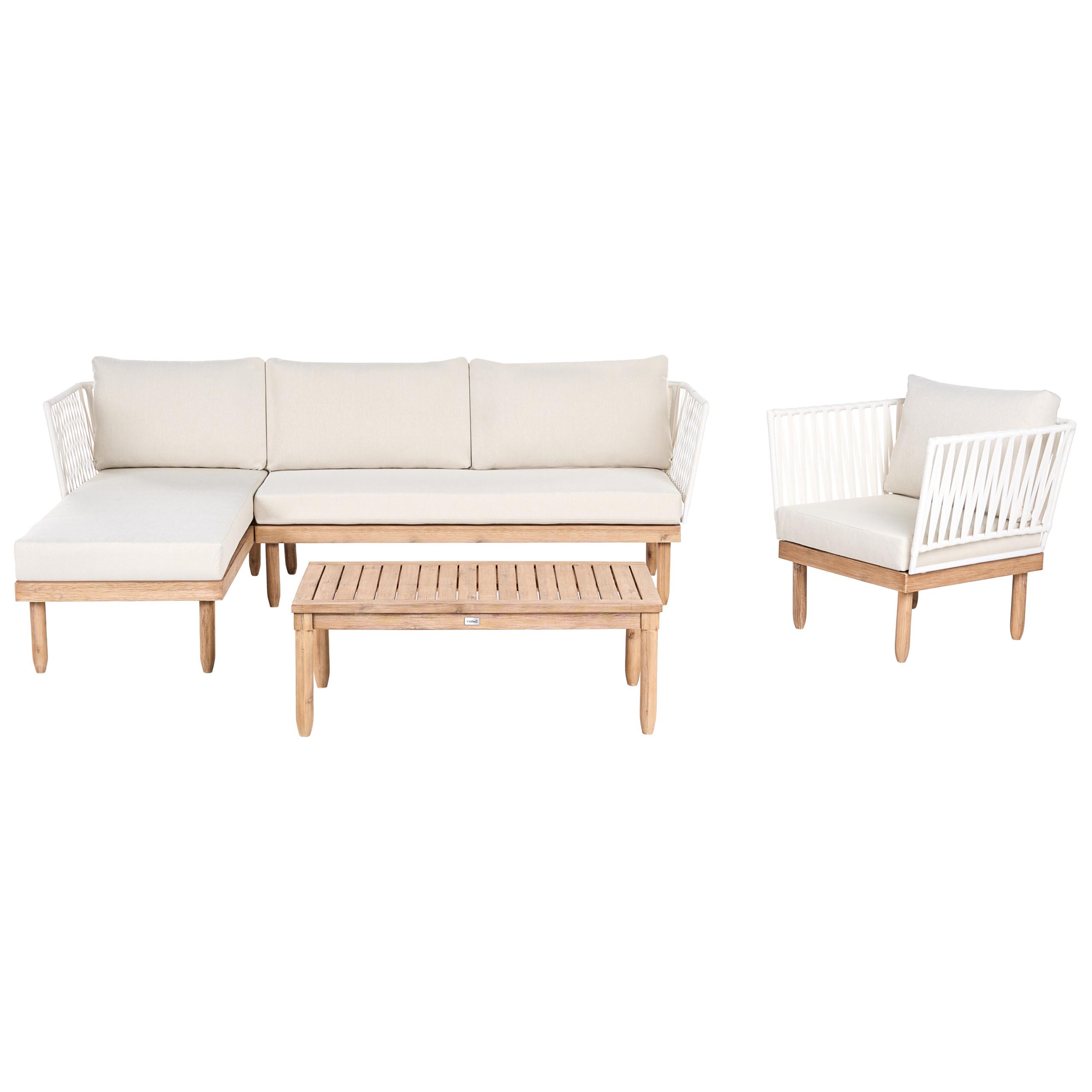 wohnli-moebel-suche-800001983608 Wohnli Möbelsuche - LOUNGE-SET mit Tisch 4-Sitzer Akazienholz rechtsseitig Weiß Cremona