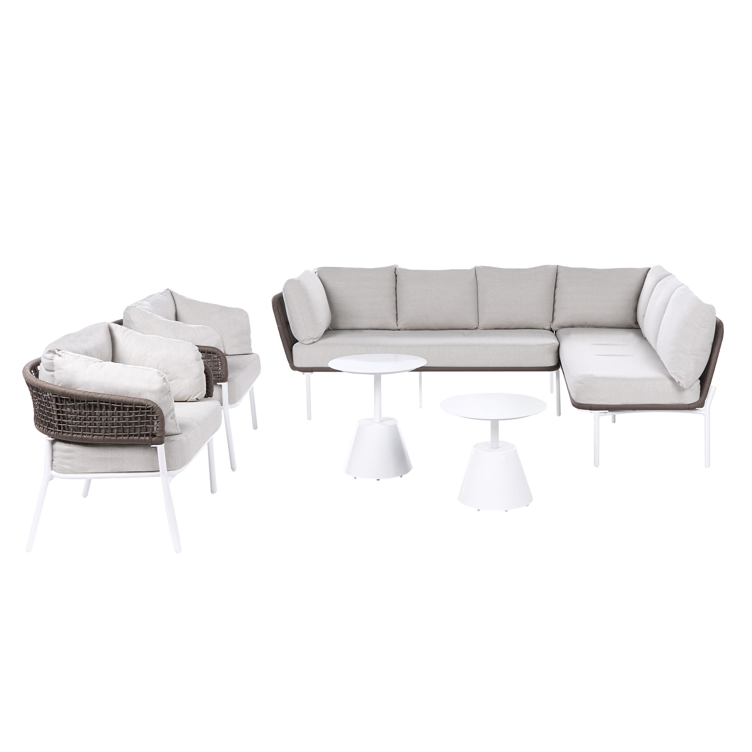 wohnli-moebel-suche-800001983611 Wohnli Möbelsuche - GARTENSOFA Set 7-Sitzer mit Tischen Beige Robella