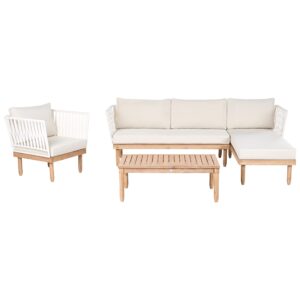 wohnli-moebel-suche-800001983620 Wohnli Möbelsuche - LOUNGE-SET mit Tisch 4-Sitzer Akazienholz linksseitig Weiß Cremona