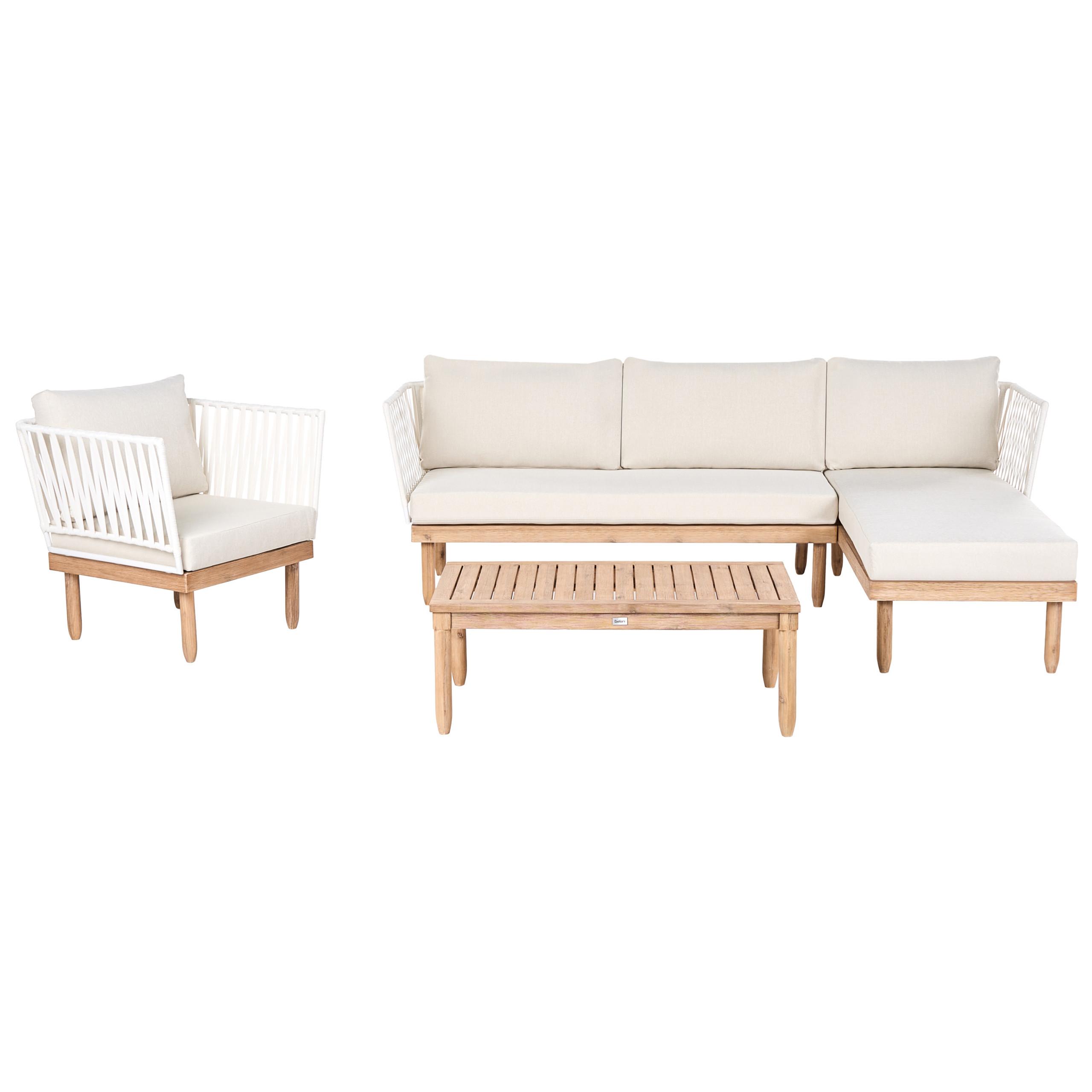wohnli-moebel-suche-800001983620 Wohnli Möbelsuche - LOUNGE-SET mit Tisch 4-Sitzer Akazienholz linksseitig Weiß Cremona