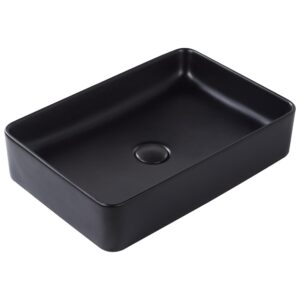 wohnli-moebel-suche-800001983664 Wohnli Möbelsuche - AUFSATZWASCHBECKEN Schwarz 51/34 cm Keramik Chivana