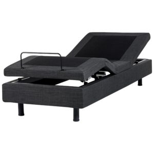 wohnli-moebel-suche-800001983778 Wohnli Möbelsuche - BETT verstellbar ohne Kopfteil Stoff 80/200 cm Dunkelgrau Duke
