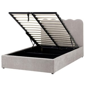 wohnli-moebel-suche-800001983817 Wohnli Möbelsuche - BETT mit Stauraum 120/200 Chenillegewebe Taupe Nanterre