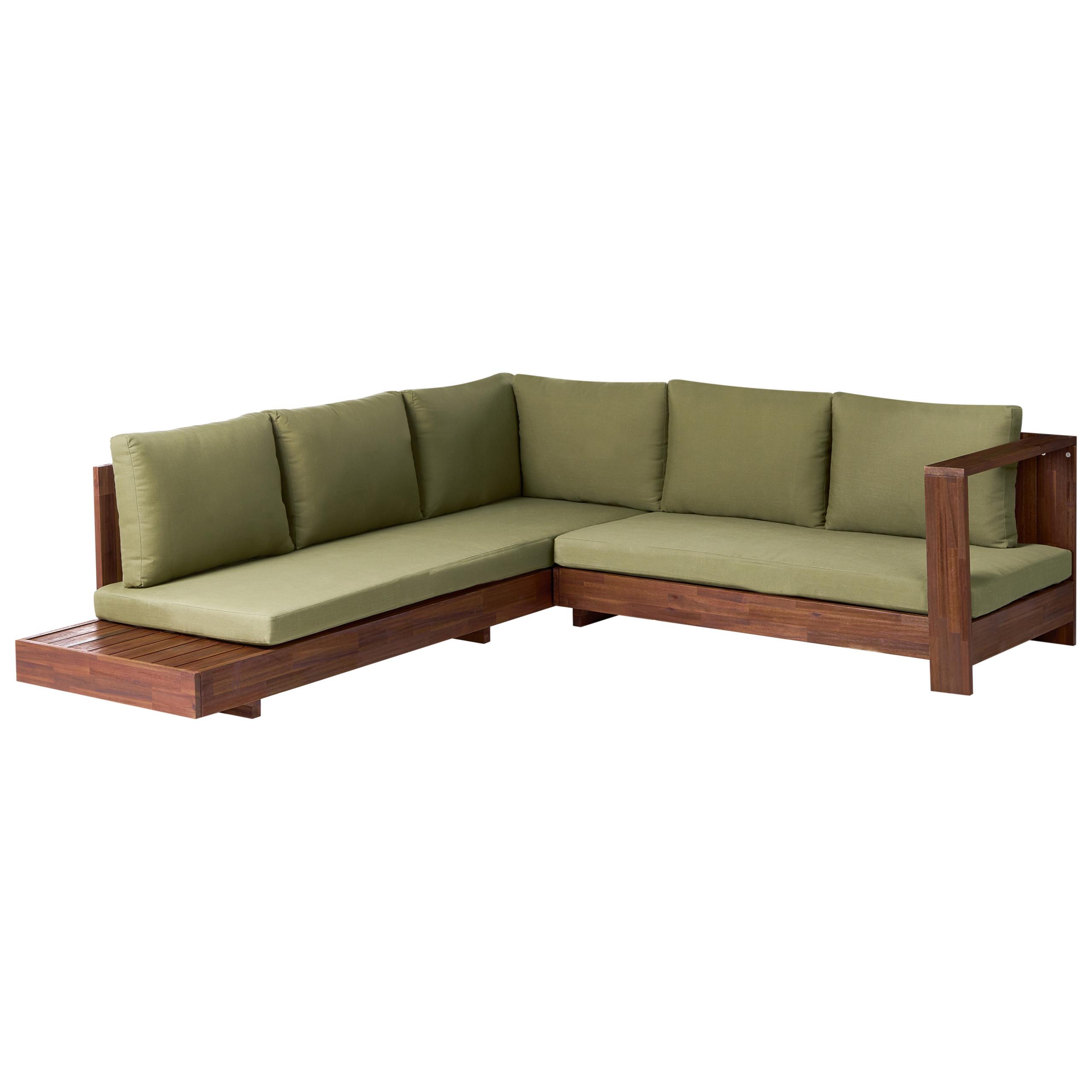 wohnli-moebel-suche-800001983821 Wohnli Möbelsuche - GARTENECKSOFA 5-Sitzer zertifiziertes Akazienholz linksseitig Grün Marettimo