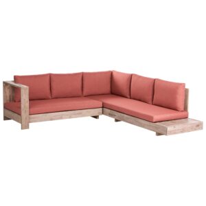 wohnli-moebel-suche-800001983826 Wohnli Möbelsuche - GARTENECKSOFA 5-Sitzer zertifiziertes Akazienholz rechtsseitig Rot Marettimo