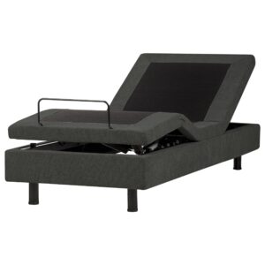 wohnli-moebel-suche-800001983872 Wohnli Möbelsuche - BETT verstellbar ohne Kopfteil Stoff 90/200 cm Dunkelgrau Castellan