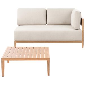 wohnli-moebel-suche-800001983895 Wohnli Möbelsuche - GARTENSOFA mit Tisch 2-Sitzer Metall Hellbraun Sampieri