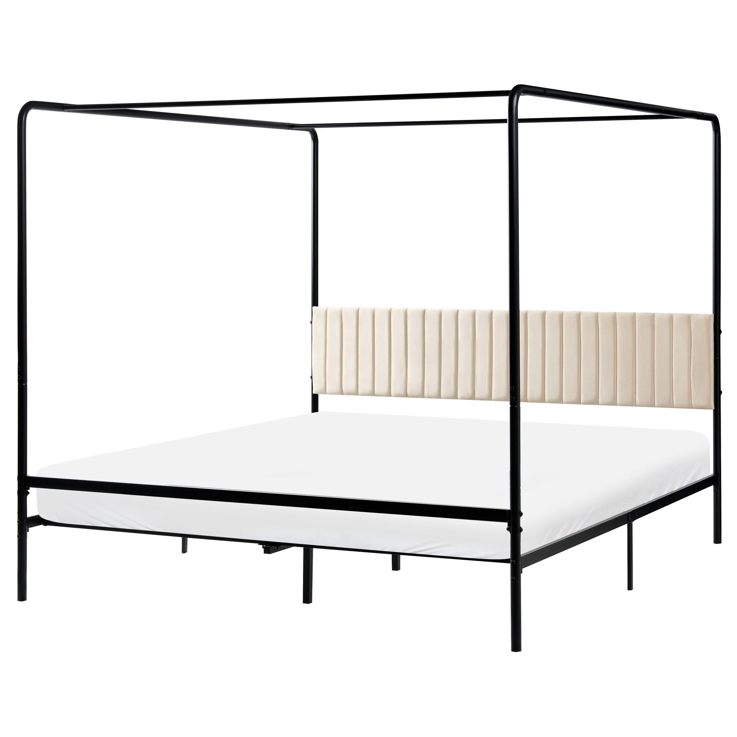 wohnli-moebel-suche-800001983900 Wohnli Möbelsuche - HIMMELBETT Metall 180/200 cm Schwarz Mirabeau