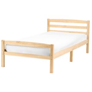 Wohnli Möbelsuche - BETT mit Lattenrost 90/200 Kiefernholz Hellbraun Echallon