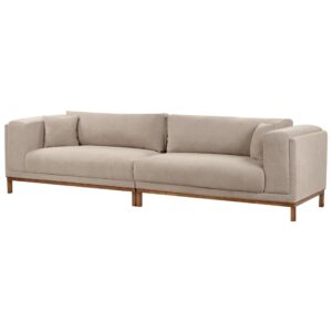wohnli-moebel-suche-800001984054-1 4-SITZER-SOFA Stoff Taupe Veng Textil Beliani Möbel > Sofas & Couches > Sofas Taupe