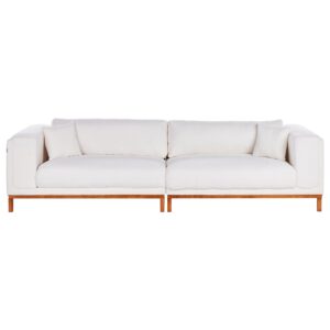 wohnli-moebel-suche-800001984058-1 4-SITZER-SOFA Bouclé Cremeweiß Veng Textil Beliani Möbel > Sofas & Couches > Sofas Weiß