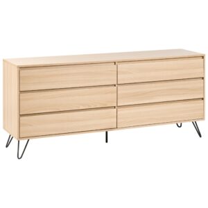 wohnli-moebel-suche-800001984247 Wohnli Möbelsuche - KOMMODE mit 6 Schubladen Hellbraun Cardigan