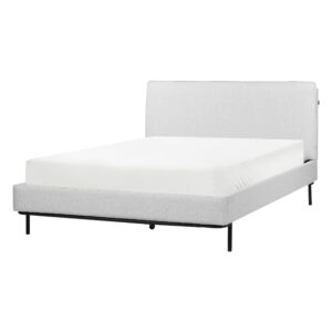 wohnli-moebel-suche-800001984287 Wohnli Möbelsuche - BETT mit Lattenrost 140/200 Stoff Hellgrau Corio