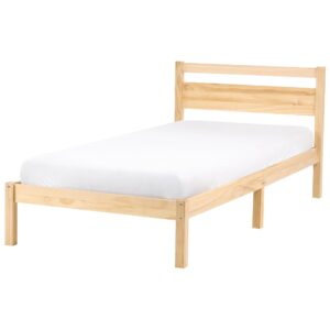 Wohnli Möbelsuche - BETT mit Lattenrost 90/200 Kiefernholz Hellbraun Mercurer