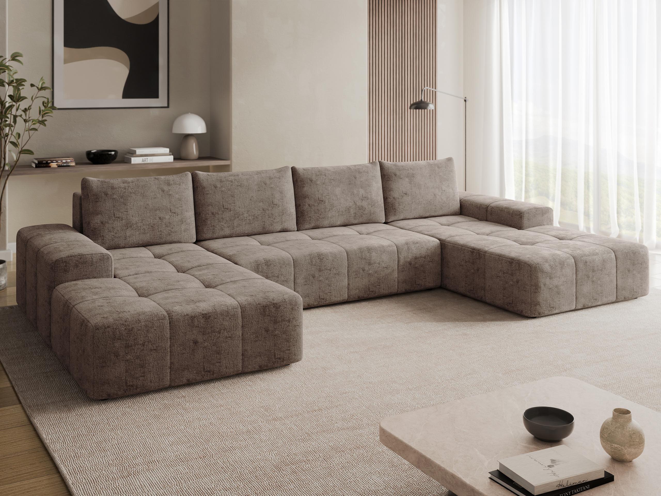 WOHNLANDSCHAFT Tonseo U Textil MIRJAN24 Möbel > Sofas & Couches > Wohnlandschaften > Wohnlandschaften U-Form Braun
