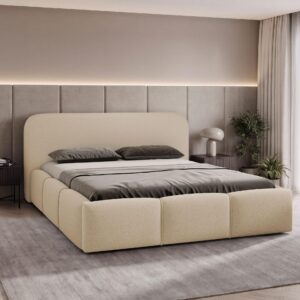 wohnli-moebel-suche-800001997301-1 POLSTERBETT Stokre Textil MIRJAN24 Möbel > Betten > Polsterbetten Beige