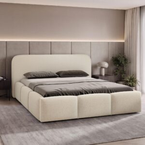 wohnli-moebel-suche-800001997329-1 POLSTERBETT Stokre Textil MIRJAN24 Möbel > Betten > Polsterbetten Braun