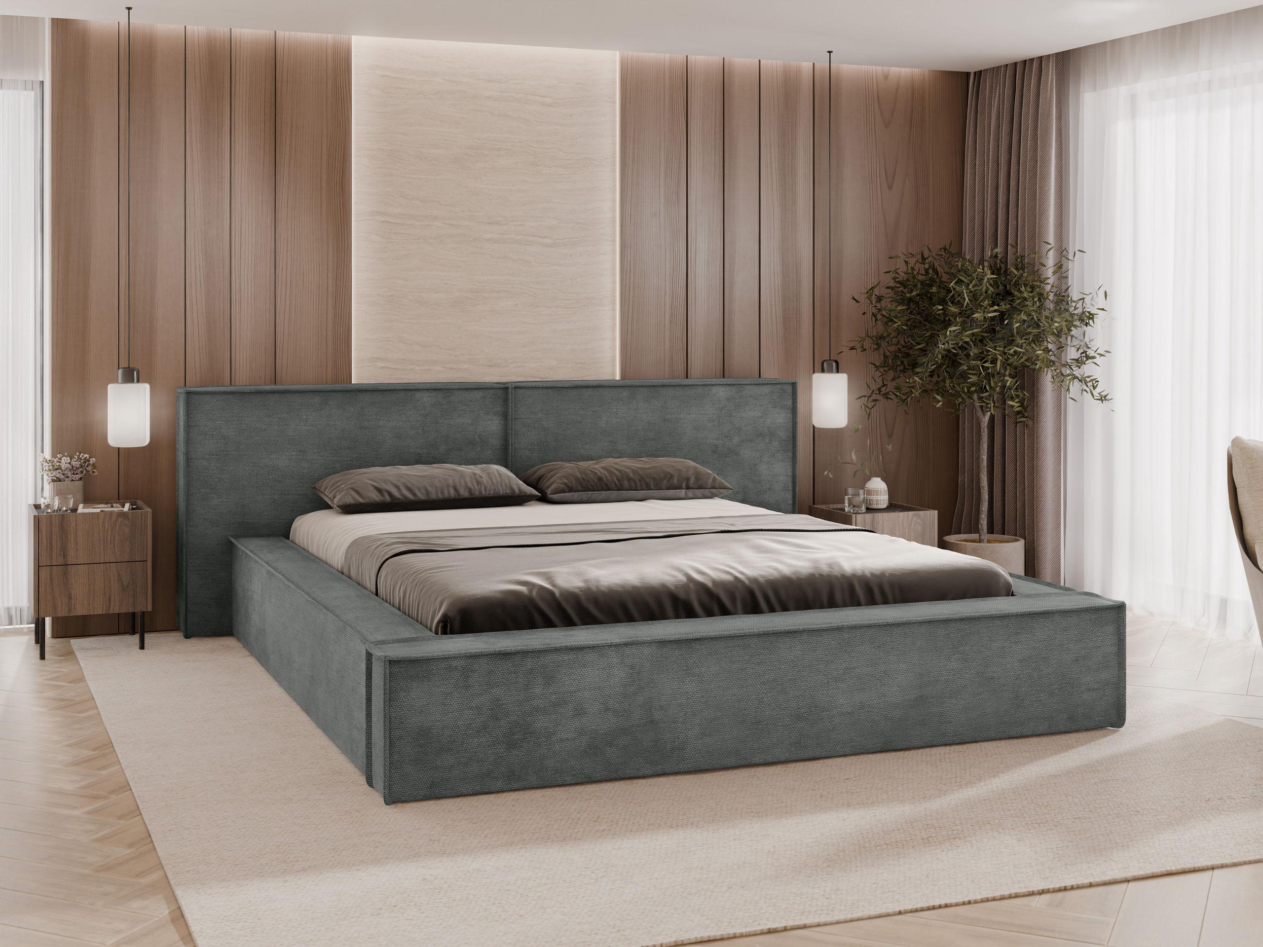 POLSTERBETT Lambo Textil MIRJAN24 Möbel > Betten > Polsterbetten Grau
