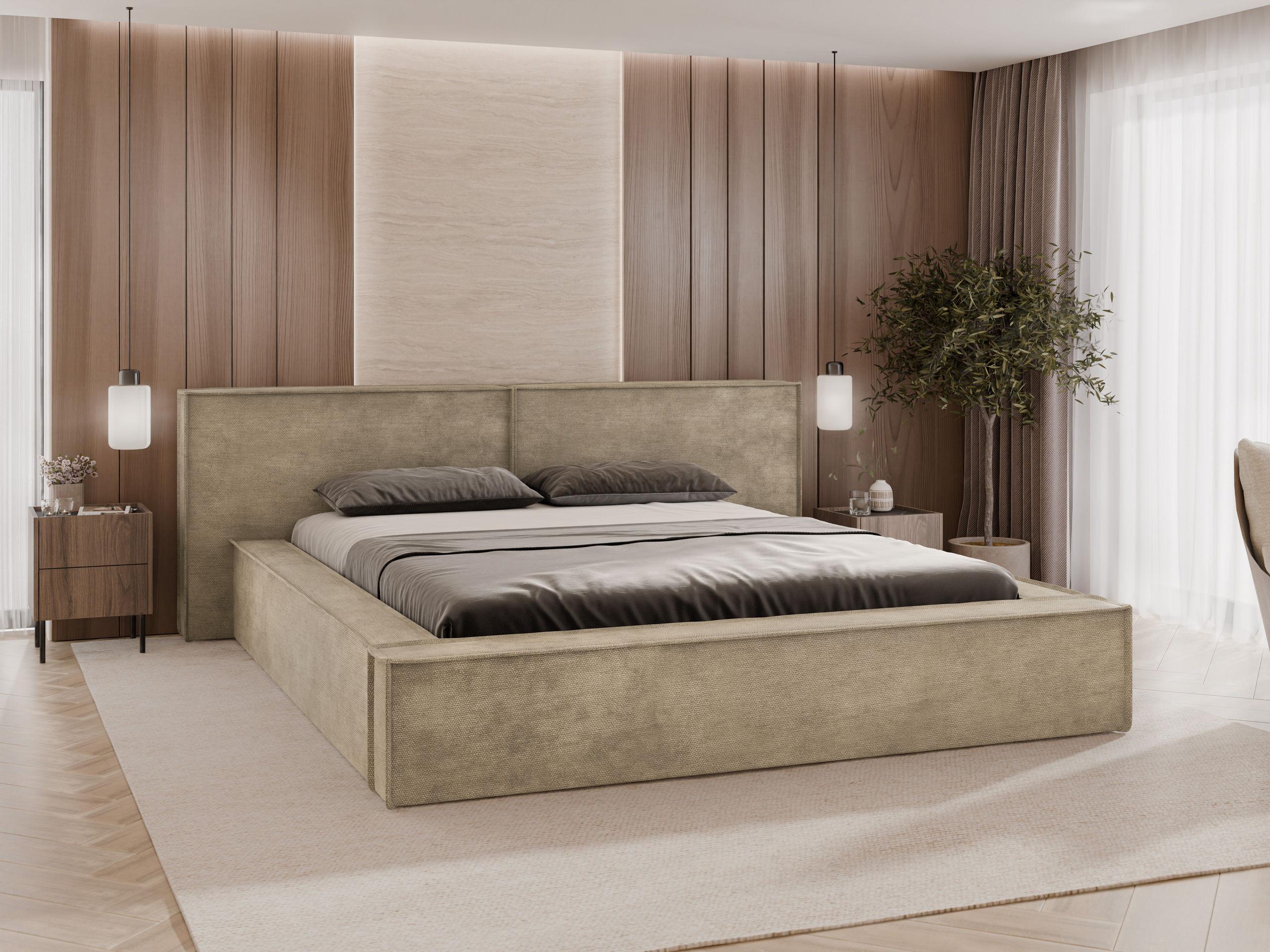 POLSTERBETT Lambo Textil MIRJAN24 Möbel > Betten > Polsterbetten Braun