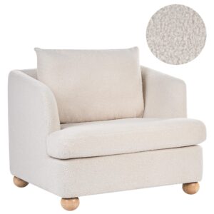 Wohnli Möbelsuche - SESSEL Bouclé Cremeweiß Rattvik
