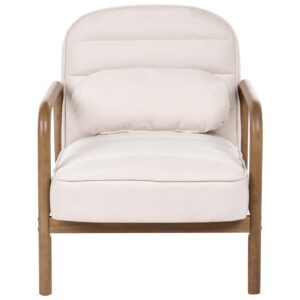 wohnli-moebel-suche-800002002711-1 SESSEL Stoff Hellbeige Agger Textil Beliani Möbel > Sessel > Polstersessel Beige