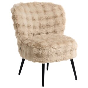 SESSEL Webpelz Beige Voss Textil Beliani Möbel > Sessel > Polstersessel Beige