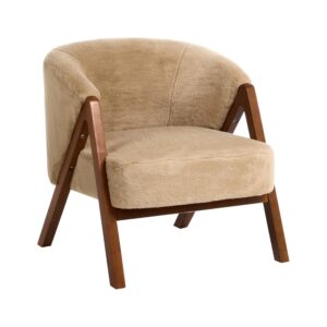 wohnli-moebel-suche-800002002721-1 SESSEL Webpelz Beige Skei Kunststoff Beliani Möbel > Sessel > Polstersessel Beige