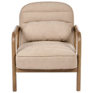 SESSEL Stoff Beige Agger Textil Beliani Möbel > Sessel > Polstersessel Beige
