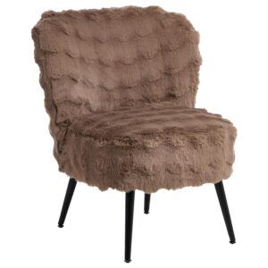 wohnli-moebel-suche-800002002810-1 SESSEL Webpelz Hellbraun Voss Textil Beliani Möbel > Sessel > Polstersessel Braun