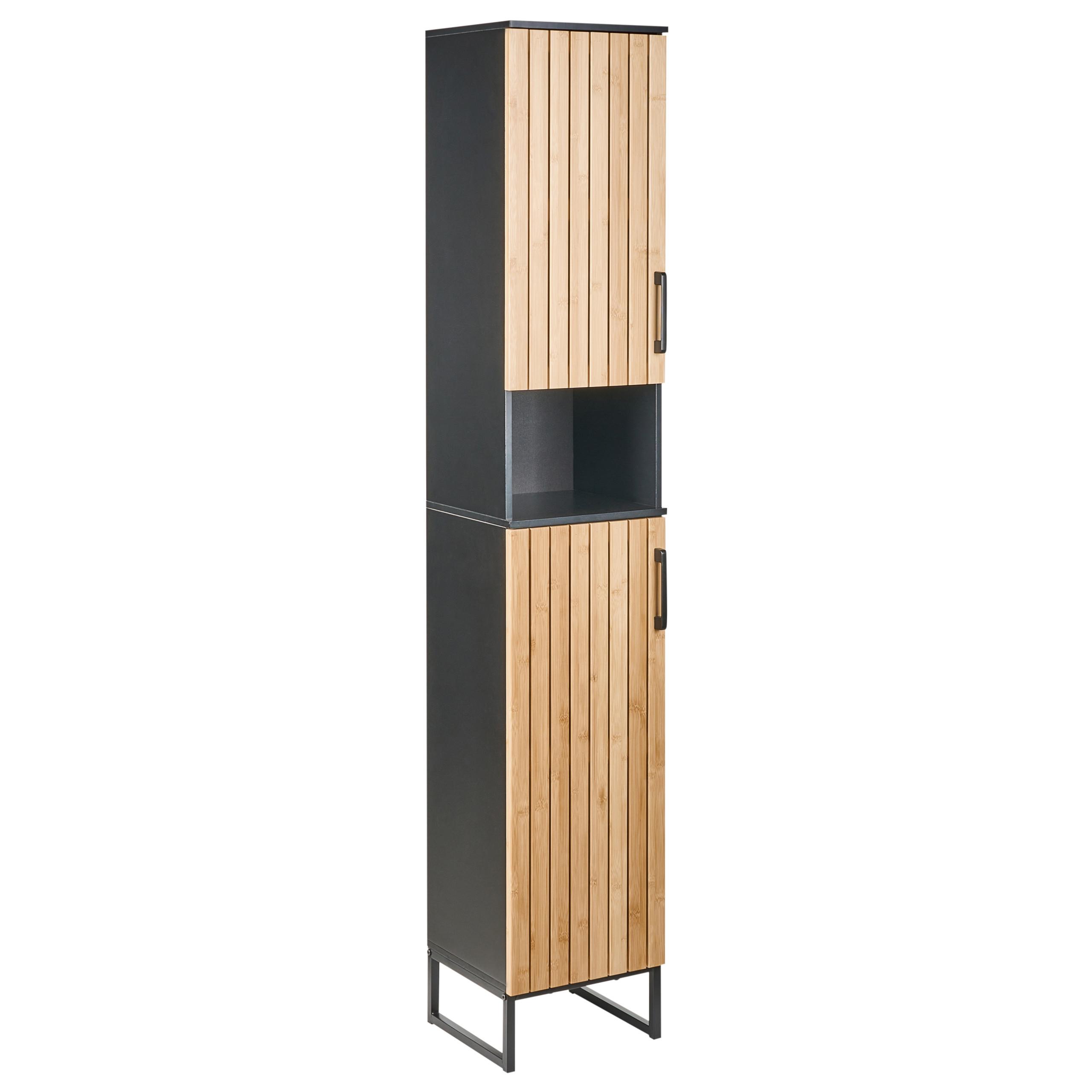wohnli-moebel-suche-800002003459 Wohnli Möbelsuche - BADEZIMMERSCHRANK Bambus 30 cm Hellbraun Miscanti