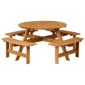 wohnli-moebel-suche-800002003505 Wohnli Möbelsuche - PICKNICKTISCH mit Bänken Tannenholz Hellbraun Caparcotta