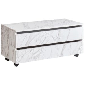 wohnli-moebel-suche-800002003537 Wohnli Möbelsuche - BADEZIMMERSCHRANK mit Rädern 80 cm Weißer Marmor Teresina