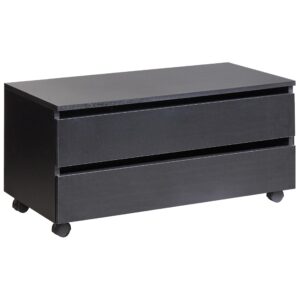 wohnli-moebel-suche-800002003540 Wohnli Möbelsuche - BADEZIMMERSCHRANK mit Rädern 80 cm Schwarz Teresina