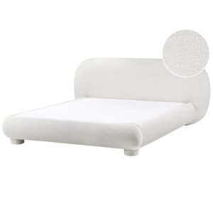 wohnli-moebel-suche-800002003551 Wohnli Möbelsuche - BETT mit Lattenrost 160/200 Bouclé Cremeweiß Bayel