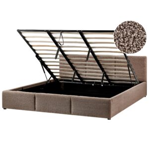wohnli-moebel-suche-800002003555 Wohnli Möbelsuche - BETT mit Stauraum 180/200 Bouclé Taupe Bousse