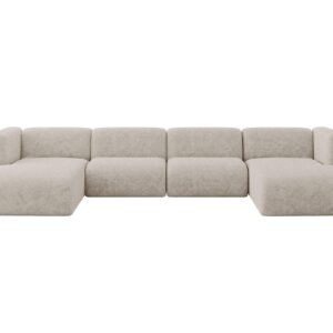 wohnli-moebel-suche-800002003573 Wohnli Möbelsuche - WOHNLANDSCHAFT MIRA-U2 408x179x70 Beige Velours