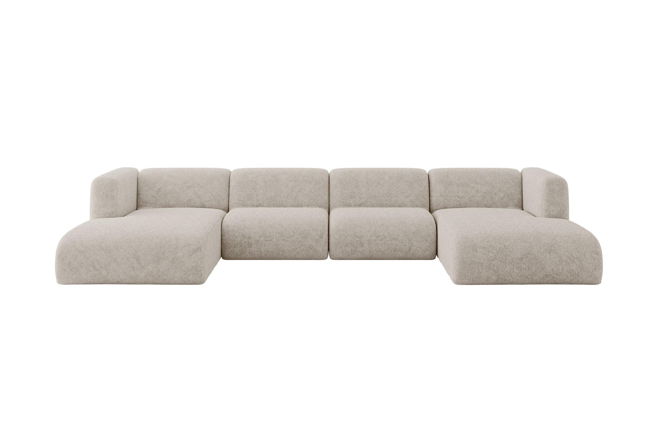 wohnli-moebel-suche-800002003573 Wohnli Möbelsuche - WOHNLANDSCHAFT MIRA-U2 408x179x70 Beige Velours