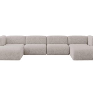 wohnli-moebel-suche-800002003604 Wohnli Möbelsuche - WOHNLANDSCHAFT MIRA-U2 408x179x70 Hellgrau Velours